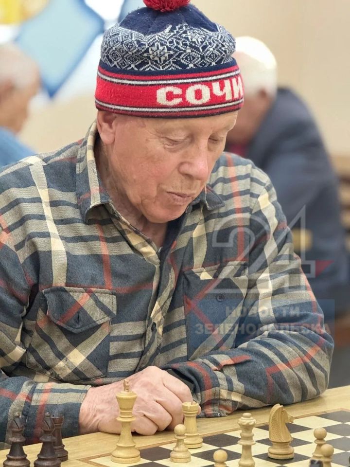 В Зеленодольске прошел турнир по шахматам среди ветеранов