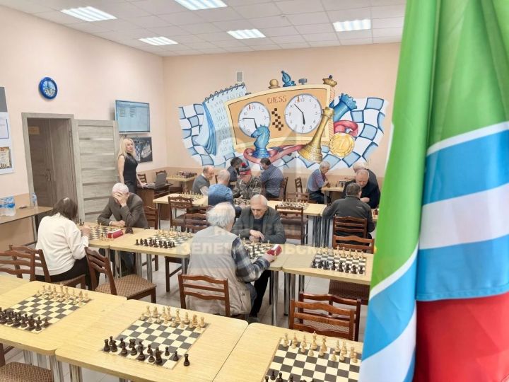 В Зеленодольске прошел турнир по шахматам среди ветеранов