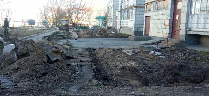 По программе «Наш двор» началось благоустройство придомовой территории на улице Паратской, 13