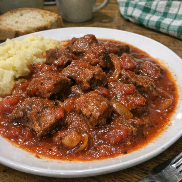 Тот самый советский гуляш из говядины: рецепт из столовой