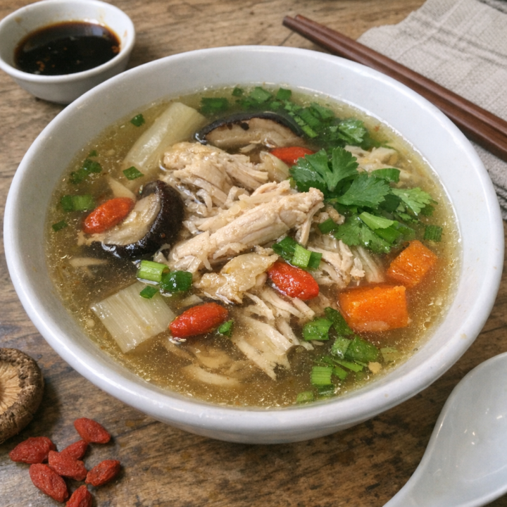 Китайский куриный суп: что делает его шелковым без капли сливок