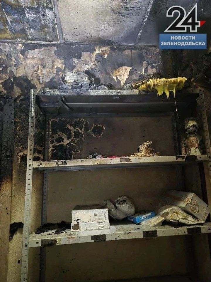 Вчера поздним вечером в Зеленодольске произошел пожар в  пункте выдачи заказов
